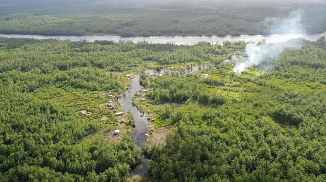 An aerial view of Guyana’s rich biodiversity