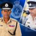 L-R Police Commissioner Clifton Hicken , Deputy Commissioner of Police Fizal Karimbaksh