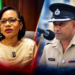 L-R Minister of Home Affairs, Oneidge Walrond and Deputy Commissioner Fazil Karimbaksh,