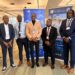 From left to right : Mayor of Georgetown Mr. Alfred Mentore, Deputy Mayor of Linden Mr. Wainwright Bethune, Mayor of Linden Mr Dominic Blair, Mayor of New Amsterdam Mr Wainwright Mc Intosh, and Deputy Mayor of New Amsterdam Mr. Kirk Fraser.
