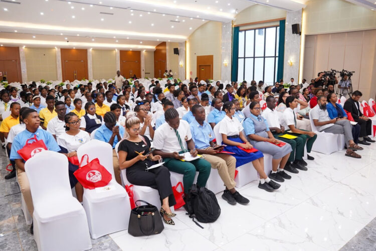 Students representing various schools